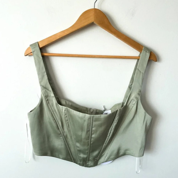 Princess Polly Elias Corset Set NWT  Sage Green Size 12 - Picture 5 of 14